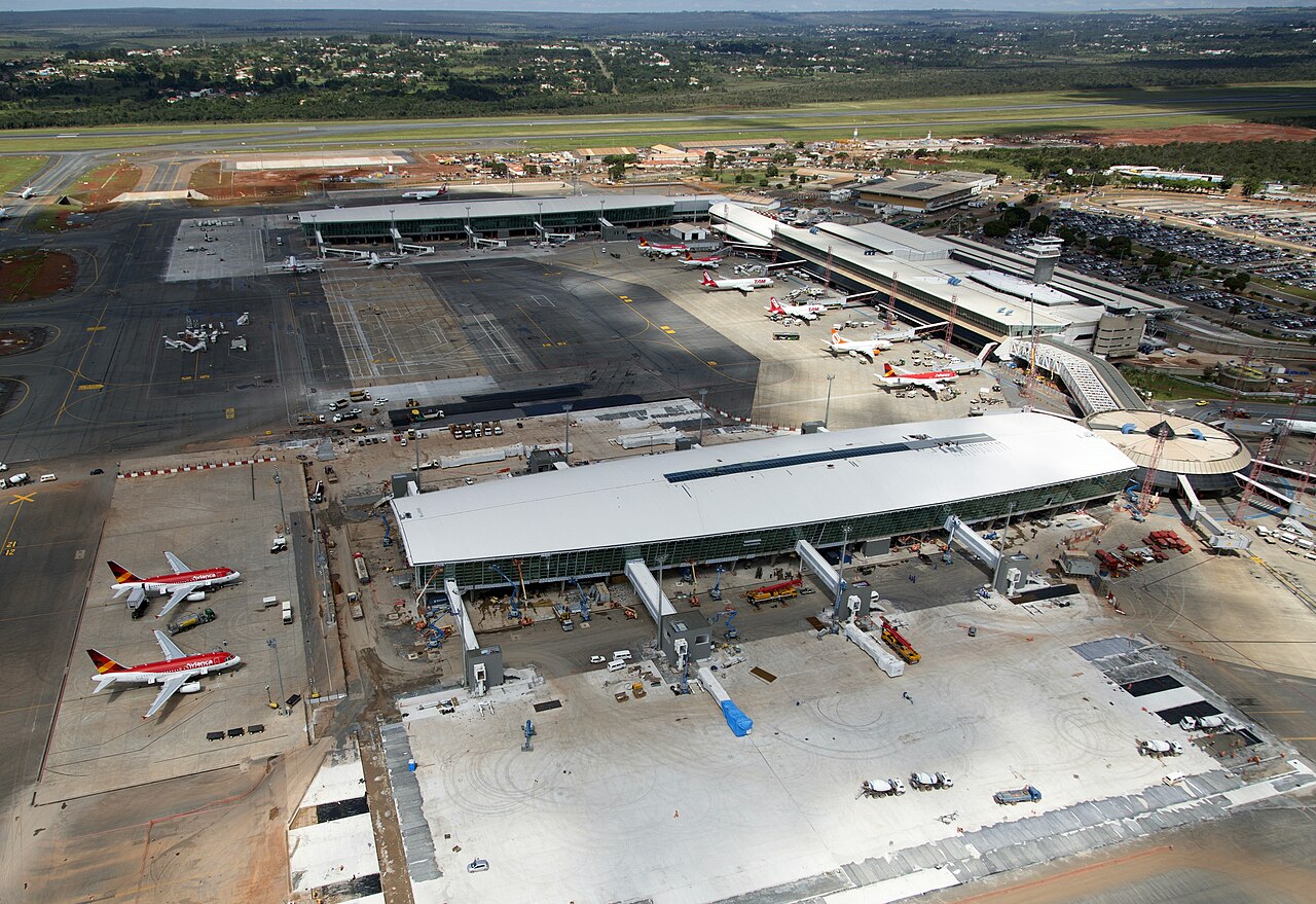 Aerial view of Brasilia International Airport