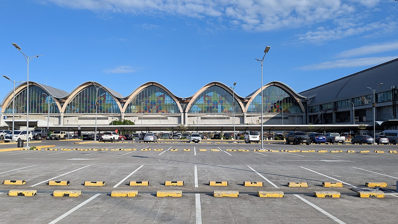 Cebu Mactan International Airport Terminal 2 with its curved timber roof