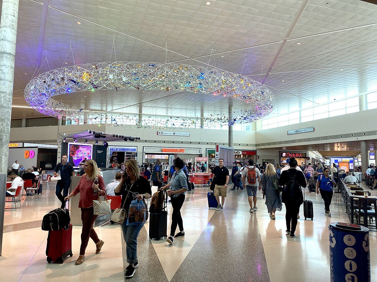 Main terminal concourse at Dallas Love Field