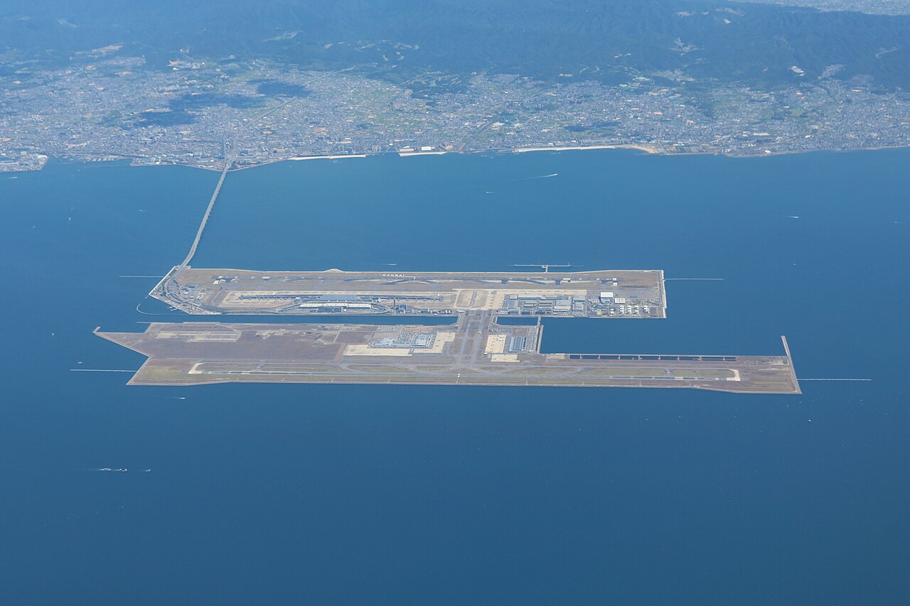 Osaka Kansai International Airport Terminal 1 building and apron