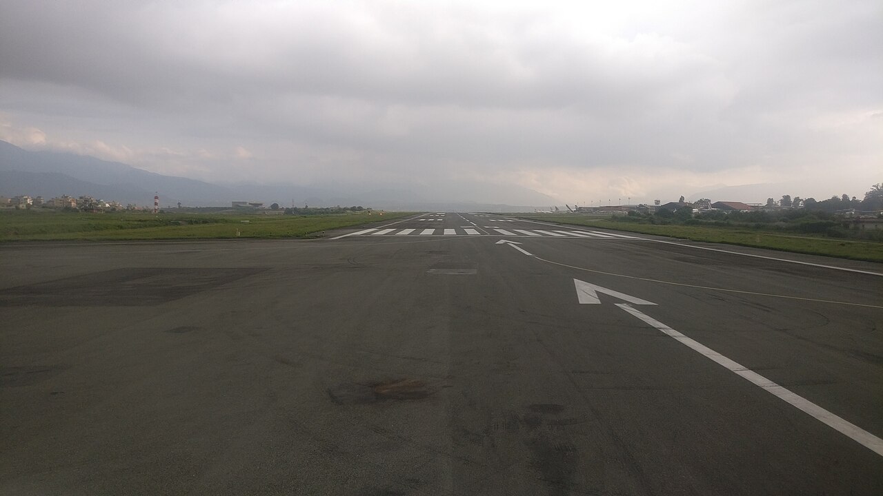Runway at Kathmandu Tribhuvan International Airport
