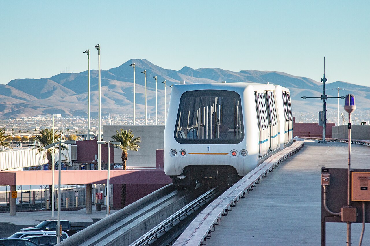 People mover between the terminals at Las Vegas Harry Reid International Airport