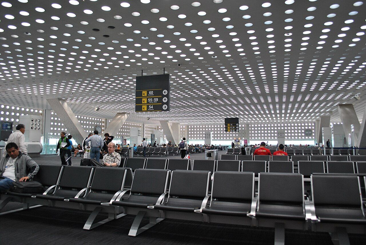 Terminal interior at Mexico City International Airport