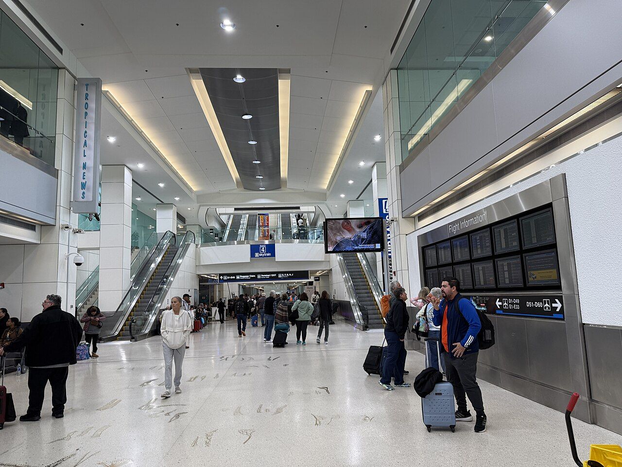 Terminal D concourse at Miami International Airport