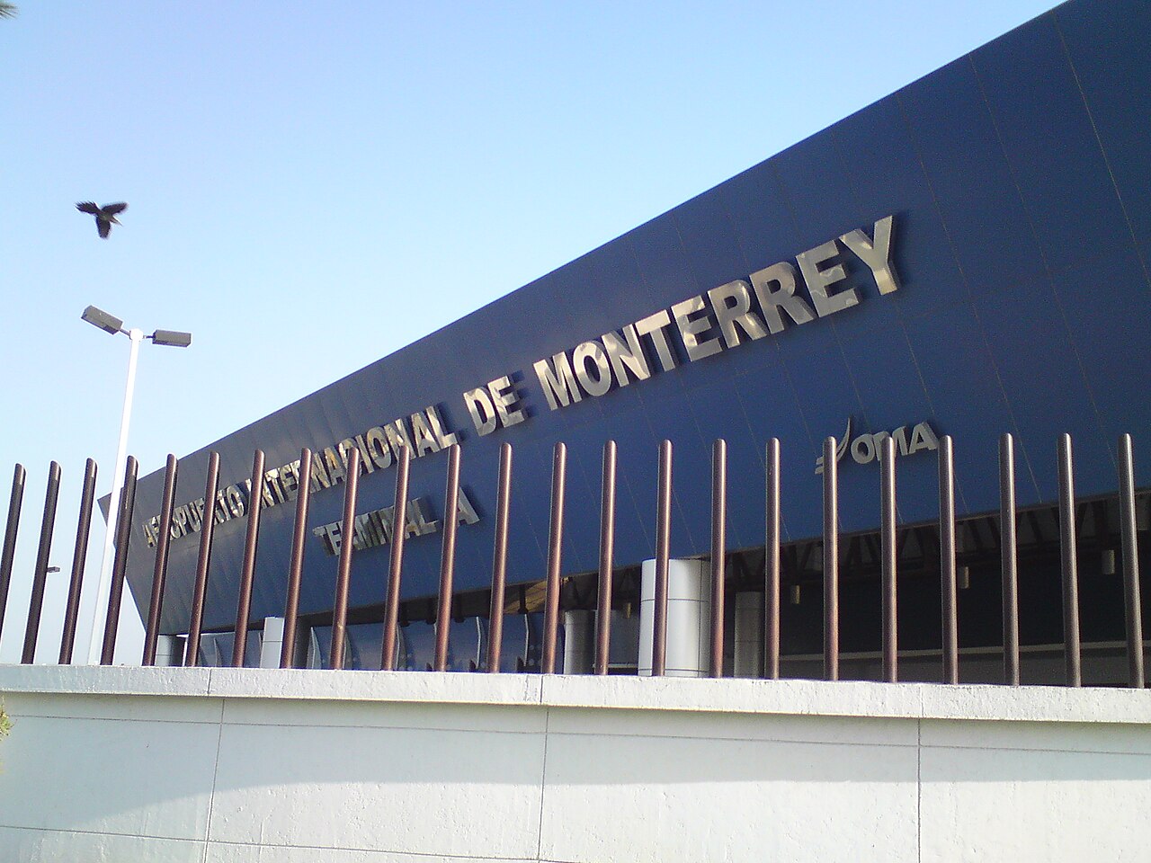 Terminal entrance at Monterrey International Airport
