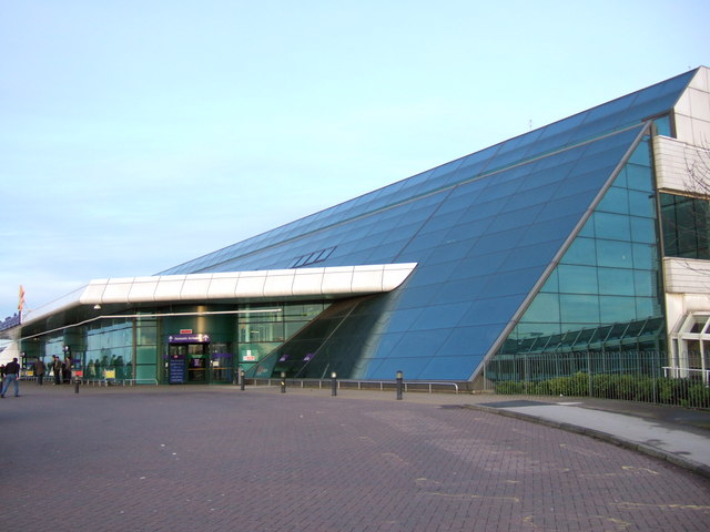 The terminal building at Newcastle International Airport