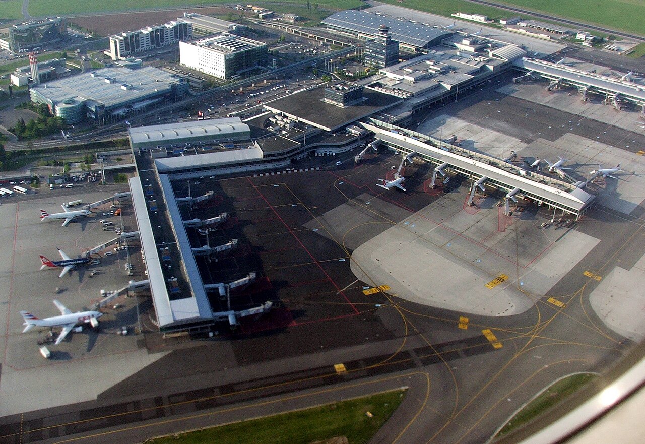 Prague Vaclav Havel Airport terminal view