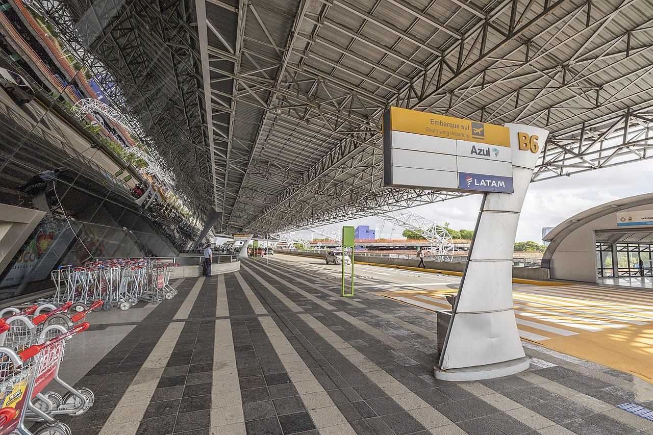 Terminal interior at Recife Guararapes International Airport