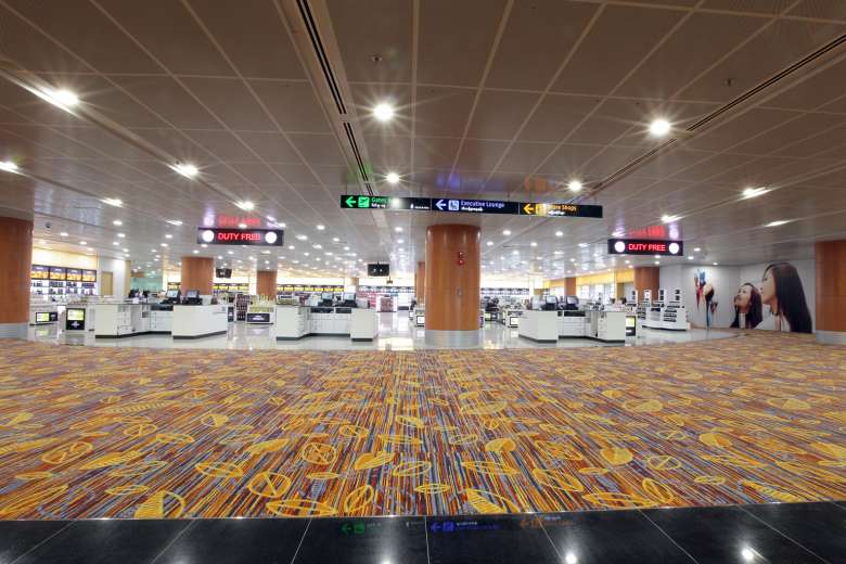 Terminal 1 interior at Yangon International Airport
