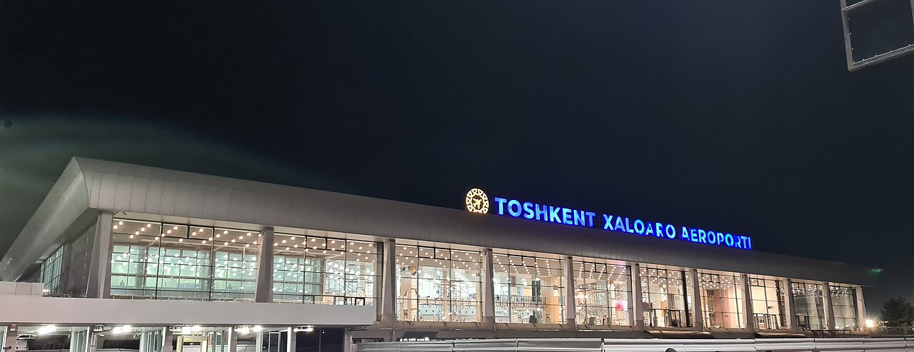 Terminal facade at Tashkent International Airport